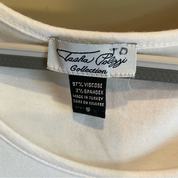 TASHA POLIZZI fringe top in white Small - Picture 4 of 6